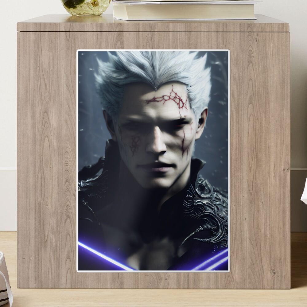 Vergil DMC 5 Remastered Sticker by Fallen One - Fine Art America