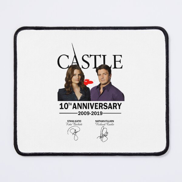 Item preview, Castle 10Th Anniversary 2009 2019 Stana Katic Kate Beckett Nathan Fillion Ríchárd white designed and sold by kotasreysq.