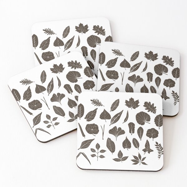 Item preview, Plants Leaves of different shapes, brown  designed and sold by Trilala.
