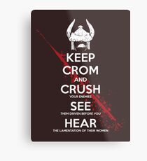 KEEP CROM Metal Print