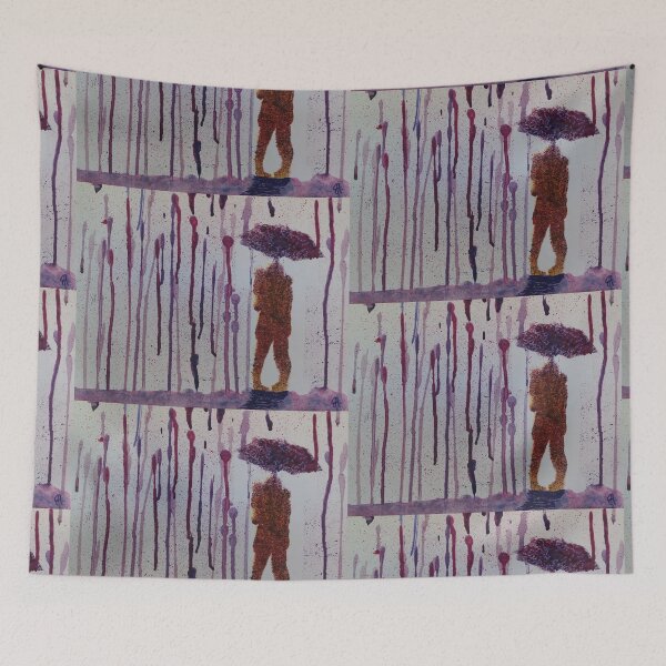 Item preview, Couple under rain violet designed and sold by EleonorArte.