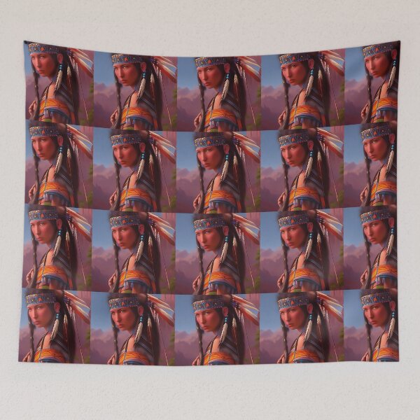 Item preview, Native american princess | Fantasy Portrait designed and sold by LenaKiagia.