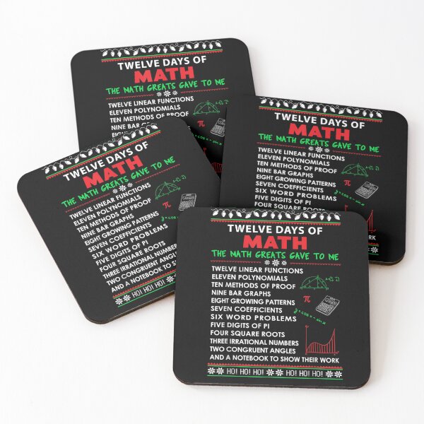 Item preview, Math Teacher Christmas Shirt - 12 Days of Math designed and sold by BlankenbeOdette.