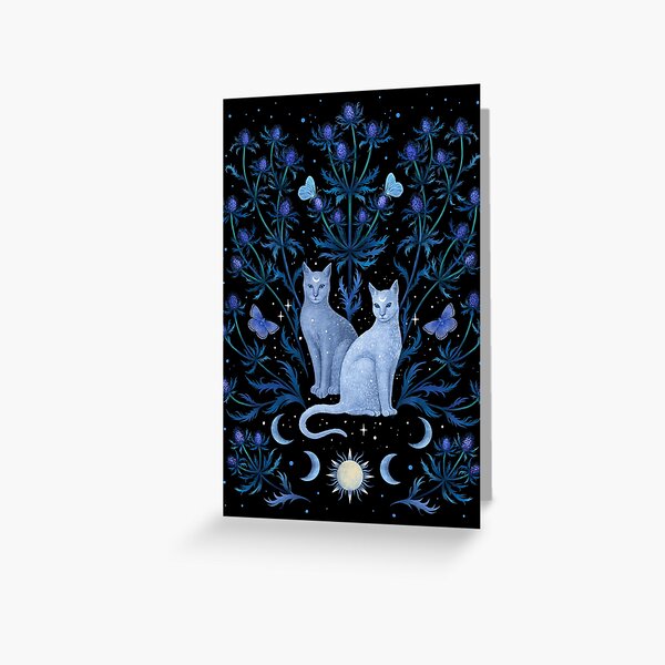 Item preview, Blue Thistle and Cat designed and sold by episodicDrawing.