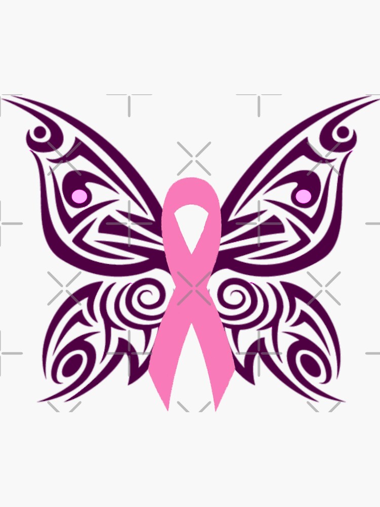 The pink butterfly' Sticker