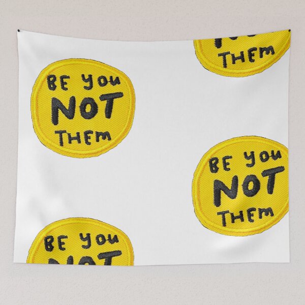 Item preview, Be YOU not them Sticker designed and sold by designolo.