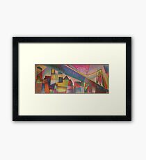 futuristic skyline Framed Print