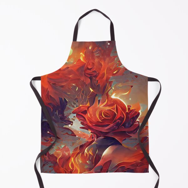 Item preview, Red Rose on Fire Flame designed and sold by deniselynnimage.