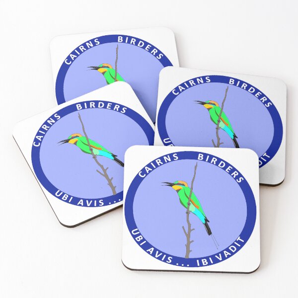 Item preview, Rainbow Bee-eater with motto designed and sold by CairnsBirders.