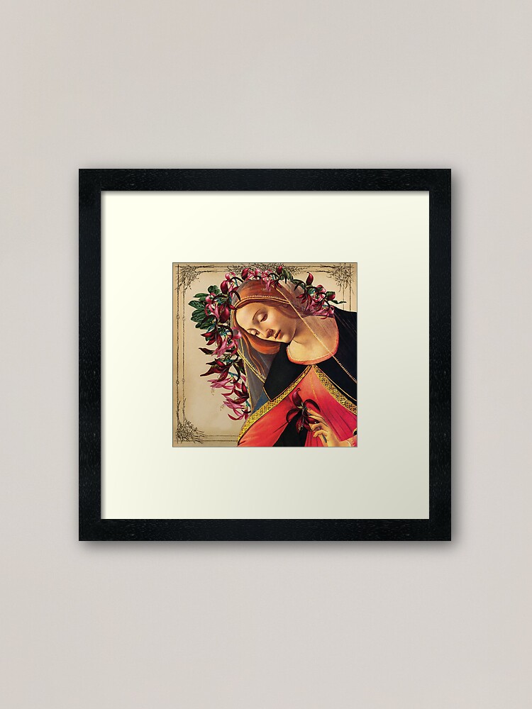 Alternate view of She Wore a Crown of Amaryllis Framed Art Print