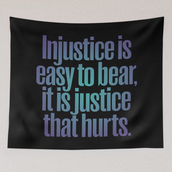 Item preview, Injustice is easy to bear, it is justice that hurts. v.1 designed and sold by x1brett.