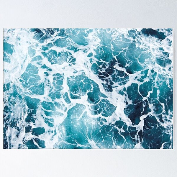 Item preview, Beautiful Ocean Waves Aerial View Pouch designed and sold by Claireandrewss.
