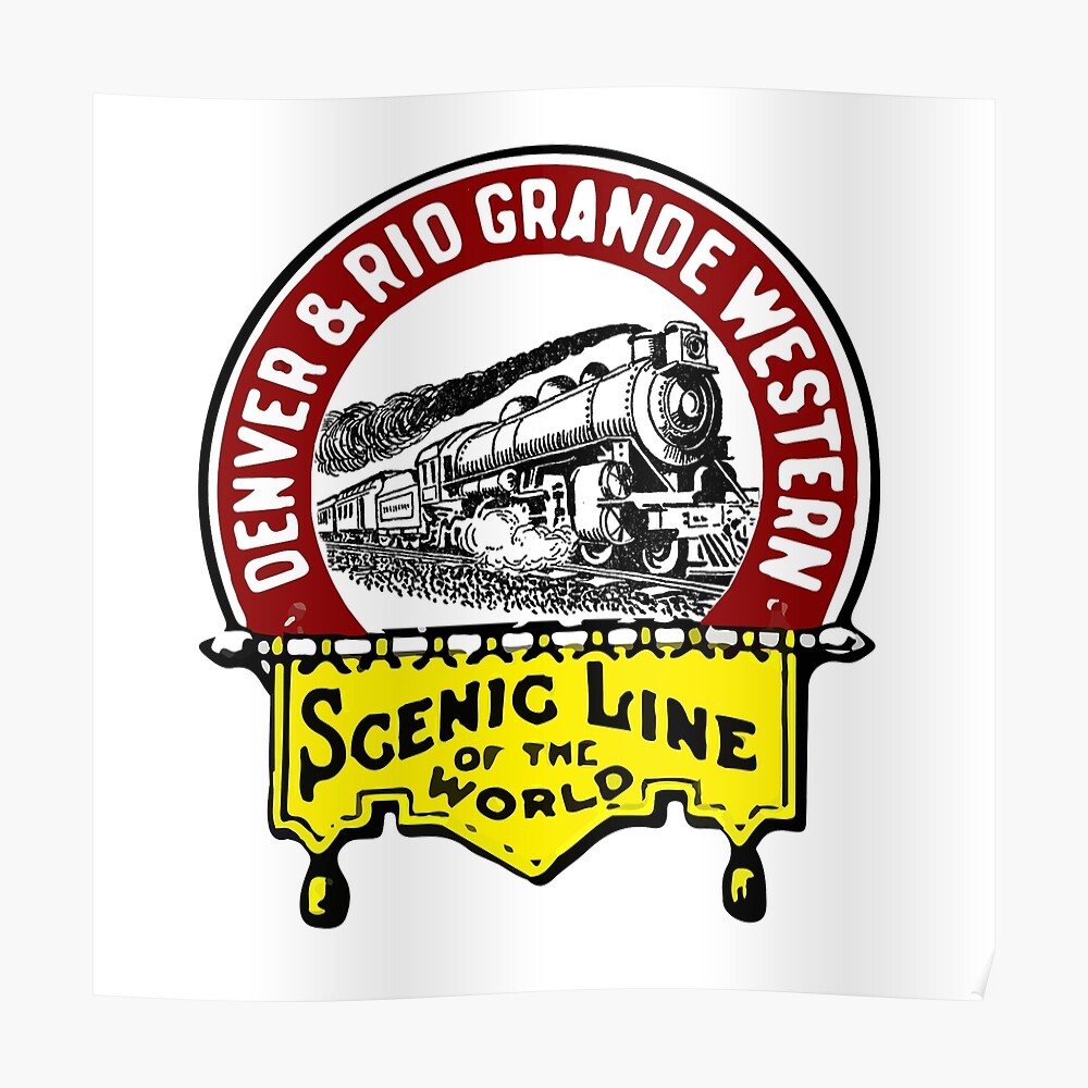 Denver & Rio Grande Western Railroad Logo Train Trailer Hitch Cover 