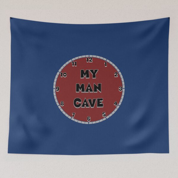 Item preview, Red and Black Man Cave Football Team Wall Clock200png designed and sold by DorianBeer.