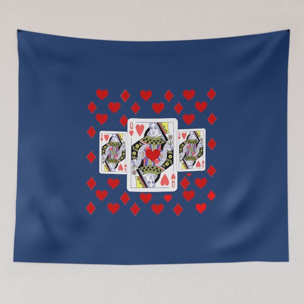 Item preview, RED QUEEN OF HEARTS ON BLACK PATTERN ART91png designed and sold by DorianBeer.