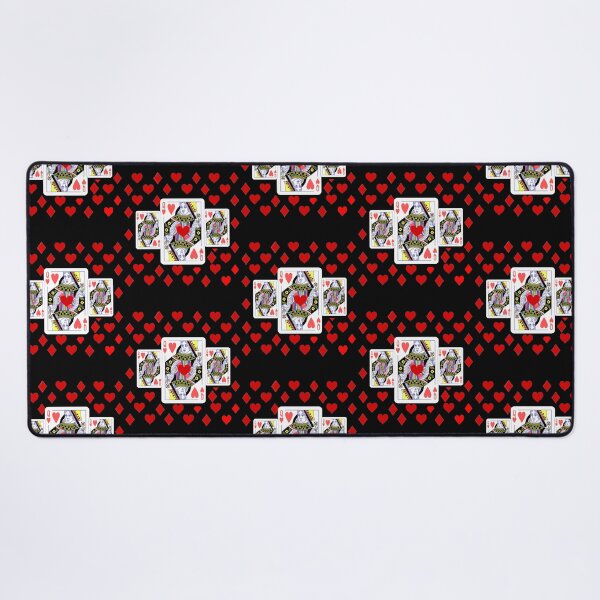 Item preview, RED QUEEN OF HEARTS ON BLACK PATTERN ART91png designed and sold by DorianBeer.