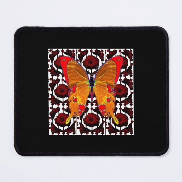 Item preview, REDORANGE SWALLOW TAIL BUTTERFLY ON DARK POPPY PATTERNS  120png designed and sold by DorianBeer.