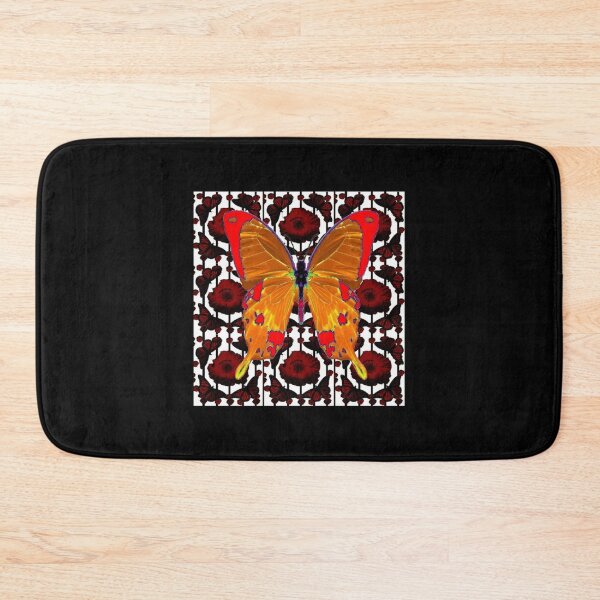 Item preview, REDORANGE SWALLOW TAIL BUTTERFLY ON DARK POPPY PATTERNS  120png designed and sold by DorianBeer.