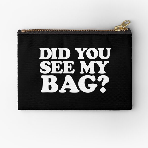 BTS DID YOU SEE MY BAG WHITE Zipper Pouch