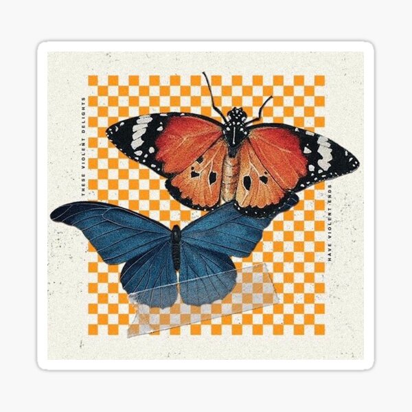 hopeless fountain kingdom butterfly design Sticker