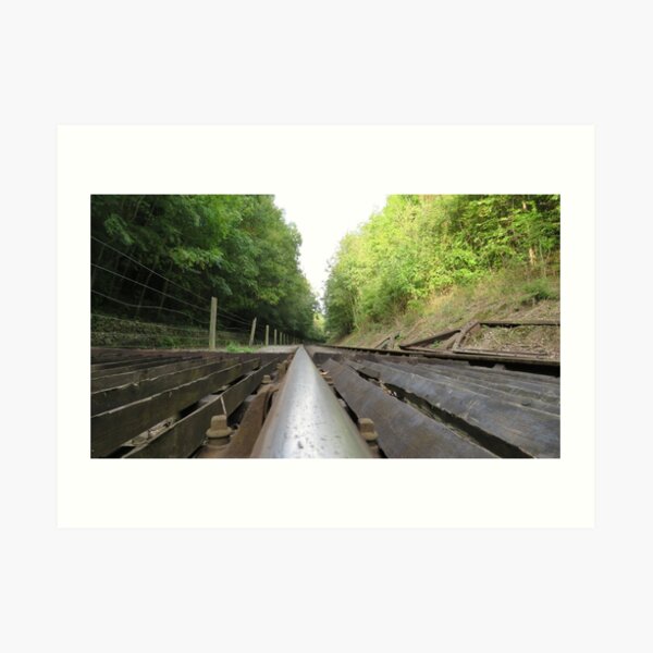 Railway Track no Trucks Art Print
