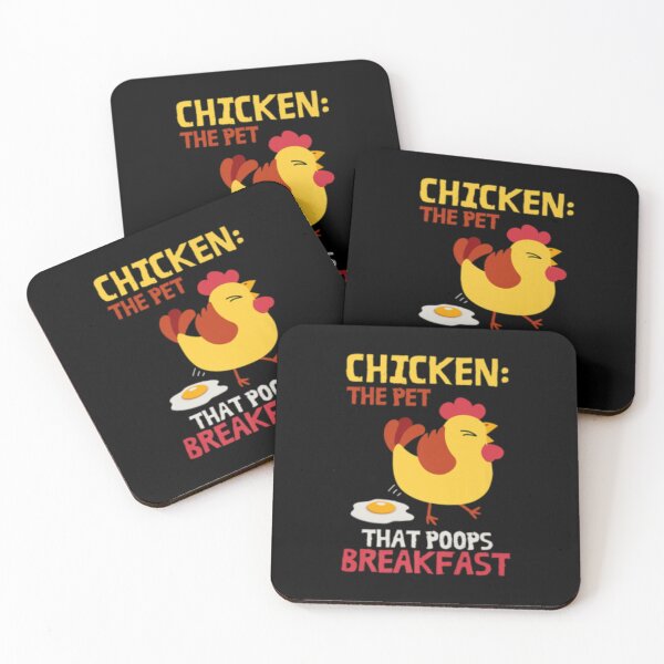 Item preview, Cute Artful Chicken The Pet That Poops Breakfast designed and sold by GoldAmour.