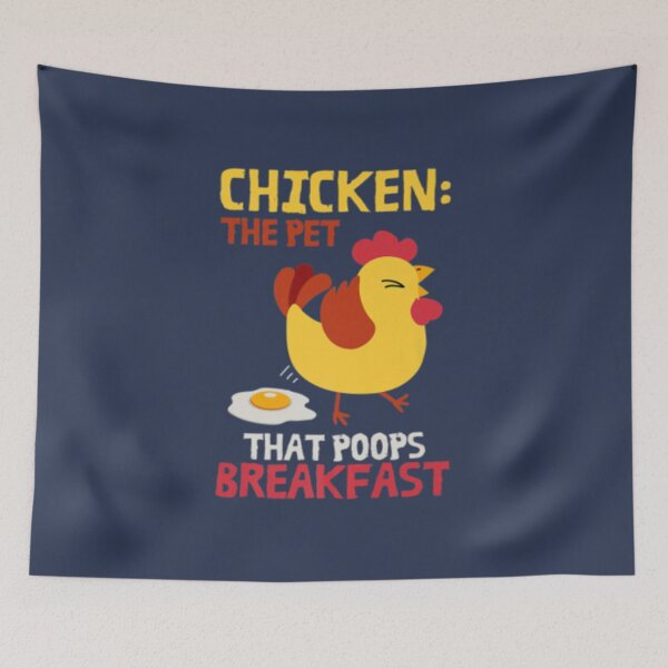 Item preview, Cute Artful Chicken The Pet That Poops Breakfast designed and sold by GoldAmour.