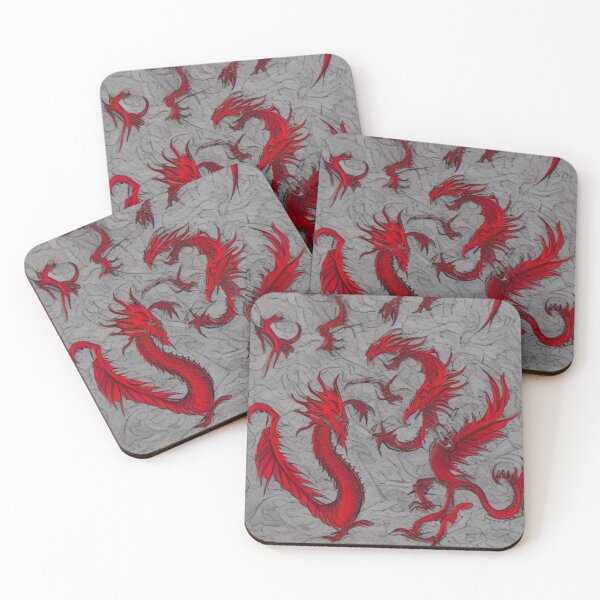 Item preview, Red dragons designed and sold by ArtySaxon.