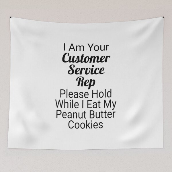 Item preview, Customer Service Rep Hold While I Eat Peanut designed and sold by GoldAmour.