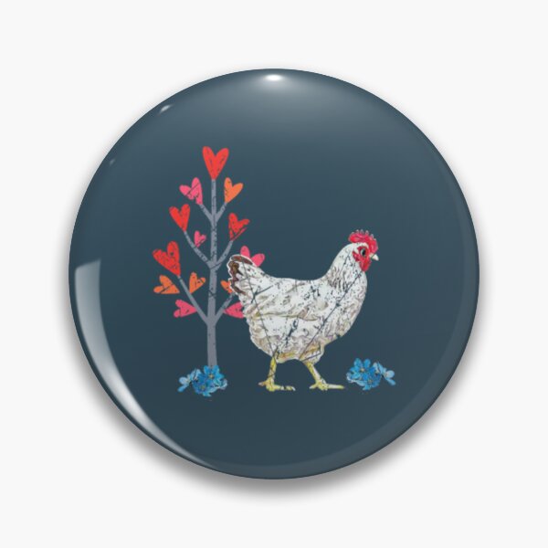 Item preview, Cute chicken lover motif chicken farmer egg fan designed and sold by GoldAmour.