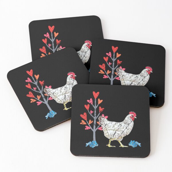 Item preview, Cute chicken lover motif chicken farmer egg fan designed and sold by GoldAmour.