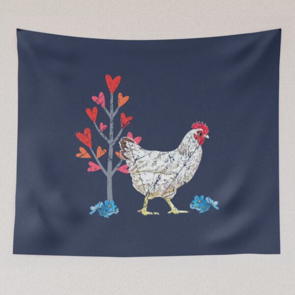 Item preview, Cute chicken lover motif chicken farmer egg fan designed and sold by GoldAmour.