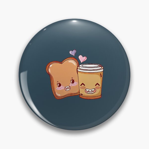 Item preview, Cute coffee with toasted bread designed and sold by GoldAmour.