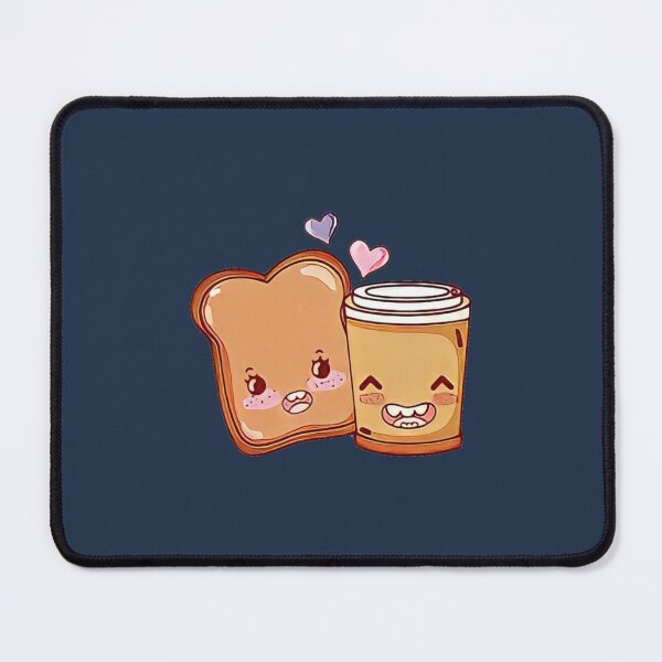 Item preview, Cute coffee with toasted bread designed and sold by GoldAmour.