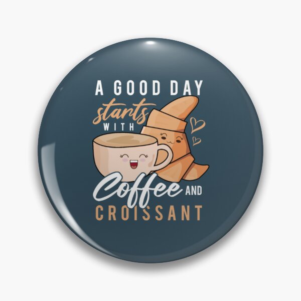 Item preview, Cute Croissant Coffee Morning Breakfast Baker designed and sold by GoldAmour.