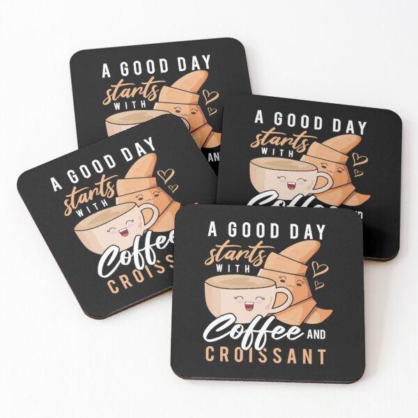 Item preview, Cute Croissant Coffee Morning Breakfast Baker designed and sold by GoldAmour.