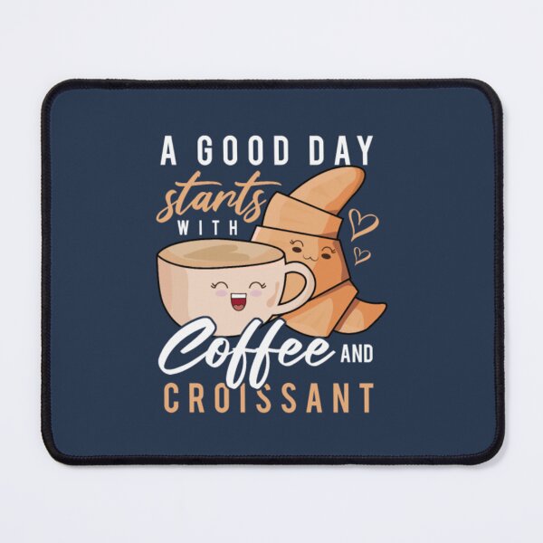 Item preview, Cute Croissant Coffee Morning Breakfast Baker designed and sold by GoldAmour.