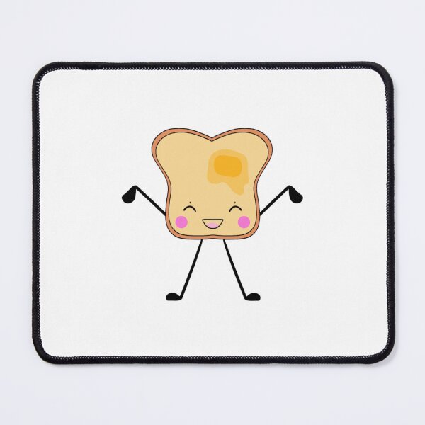 Item preview, Cute dancing happy Kawaii baby toast cartoon designed and sold by GoldAmour.