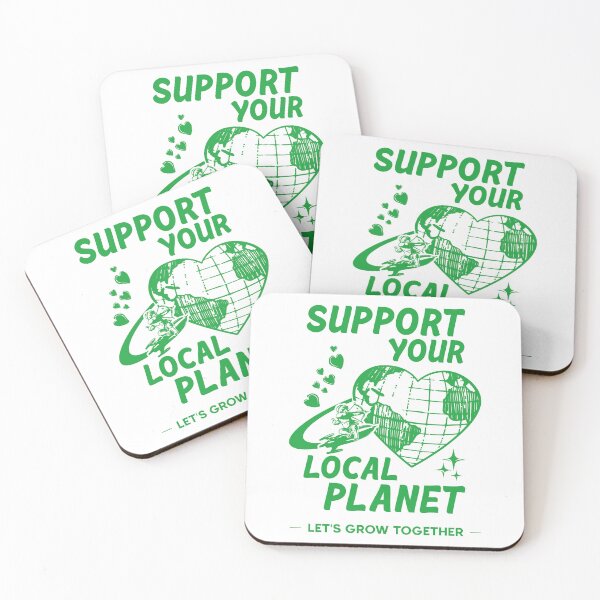 Aperçu de l'œuvre Support Your Local Planet, Aesthetic Tumblr Girl Gift, Environmental, Kinder Planet, VSCO Girl, Eco-Friendly créée et vendue par NobodysHero.