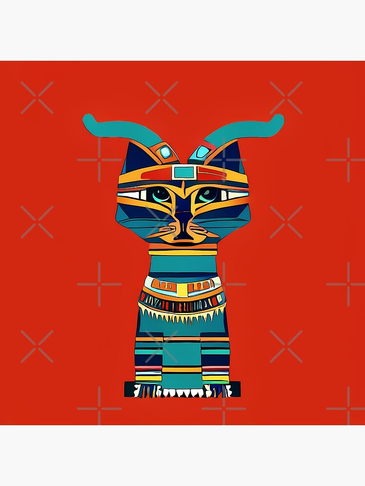 "Egyptian Cat King" Poster for Sale by BigBangBusiness Redbubble