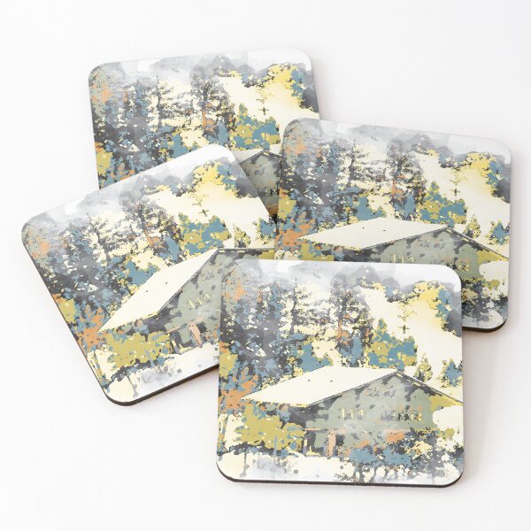 Item preview, Winter Autumn Scenic Chalet designed and sold by Mehwish.