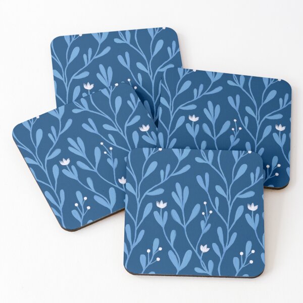 Item preview, Blue florals designed and sold by kostolom3000.