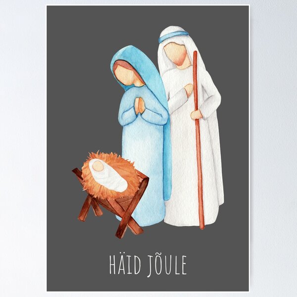 Item preview, Häid jõule, jõulukaart, happy Christmas in Estonian, Merry Christmas in Estonian, Estonian Christmas  designed and sold by Pommallina.