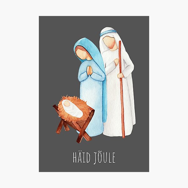 Item preview, Häid jõule, jõulukaart, happy Christmas in Estonian, Merry Christmas in Estonian, Estonian Christmas  designed and sold by Pommallina.