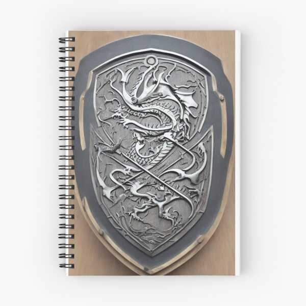 Item preview, Silver shield of dragons designed and sold by ArtySaxon.