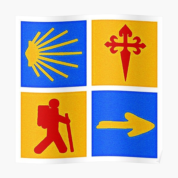 “camino de santiago” Poster for Sale by Cheekybrit | Redbubble