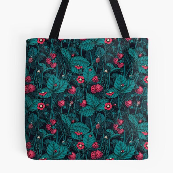 Item preview, Wild strawberries, red and blue  designed and sold by Katerina Mitkova Kirilova.