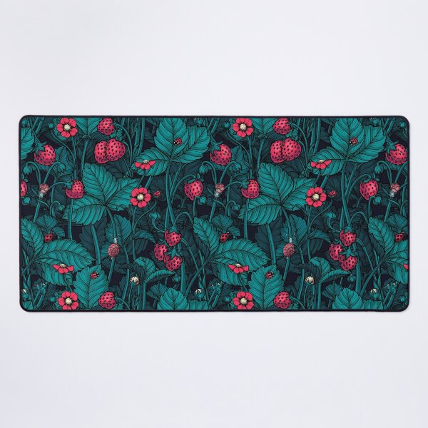 Item preview, Wild strawberries, red and blue designed and sold by Katerina Mitkova Kirilova.