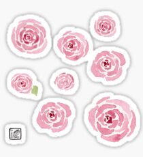 Watercolor Rose Sticker Pack (Large) Sticker