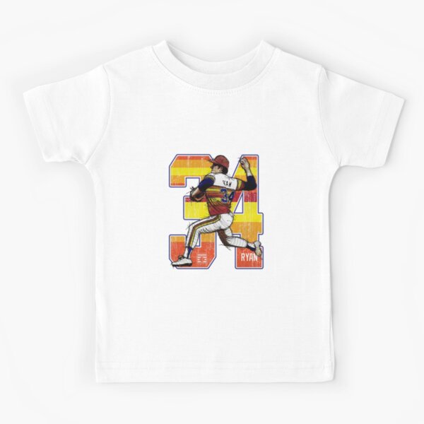 nolan ryan throwback dual Kids T-Shirt for Sale by mahascript